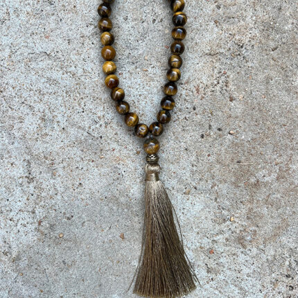 Japamala 27 contas – olho de tigre